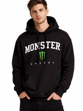 Monster Energy Black Pullover Hoodie for Men 1 xxl 1 xl